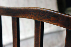 A George III Oak Open Elbow Chair c.1800
