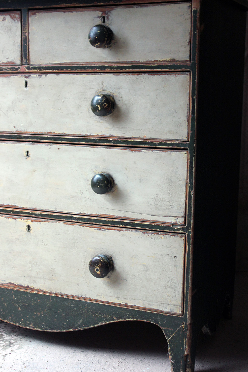 A George III Painted Pine Chest of Drawers c.1810
