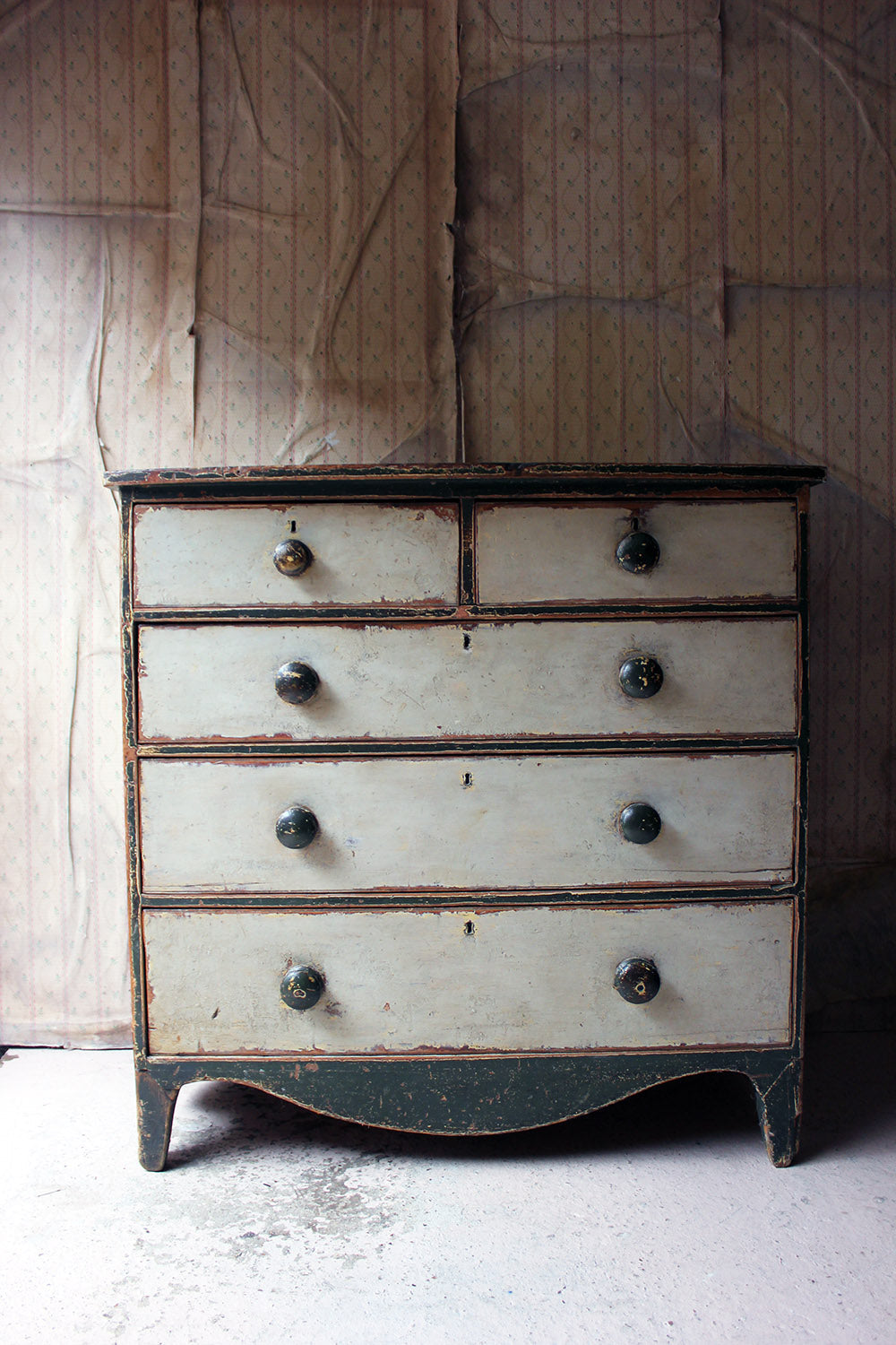 A George III Painted Pine Chest of Drawers c.1810