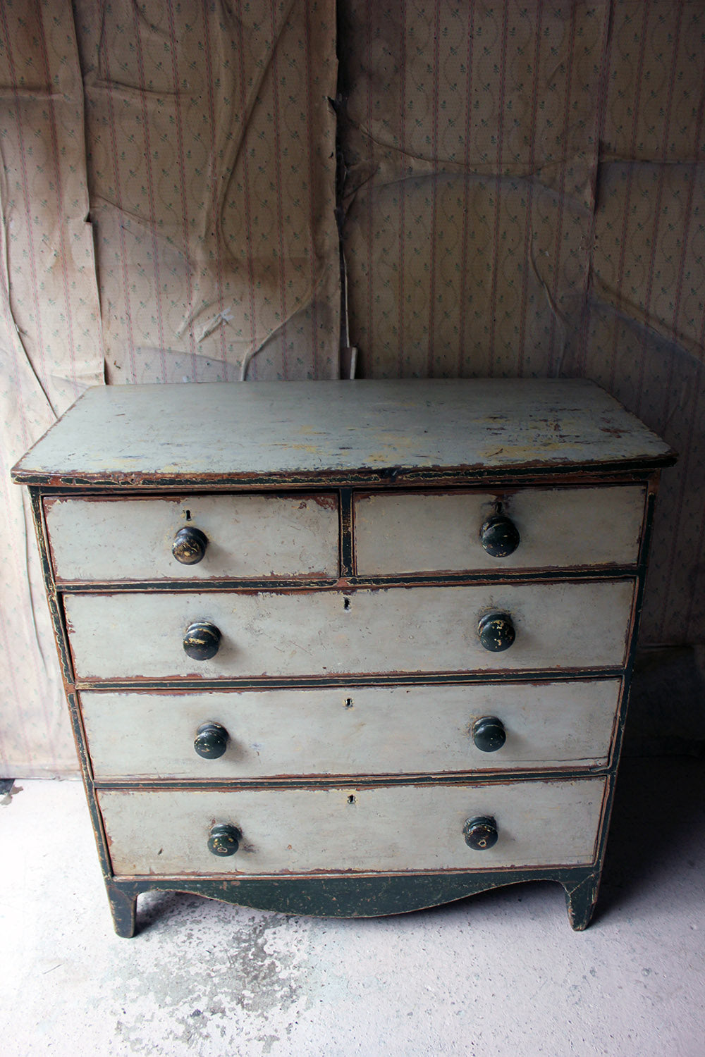 A George III Painted Pine Chest of Drawers c.1810