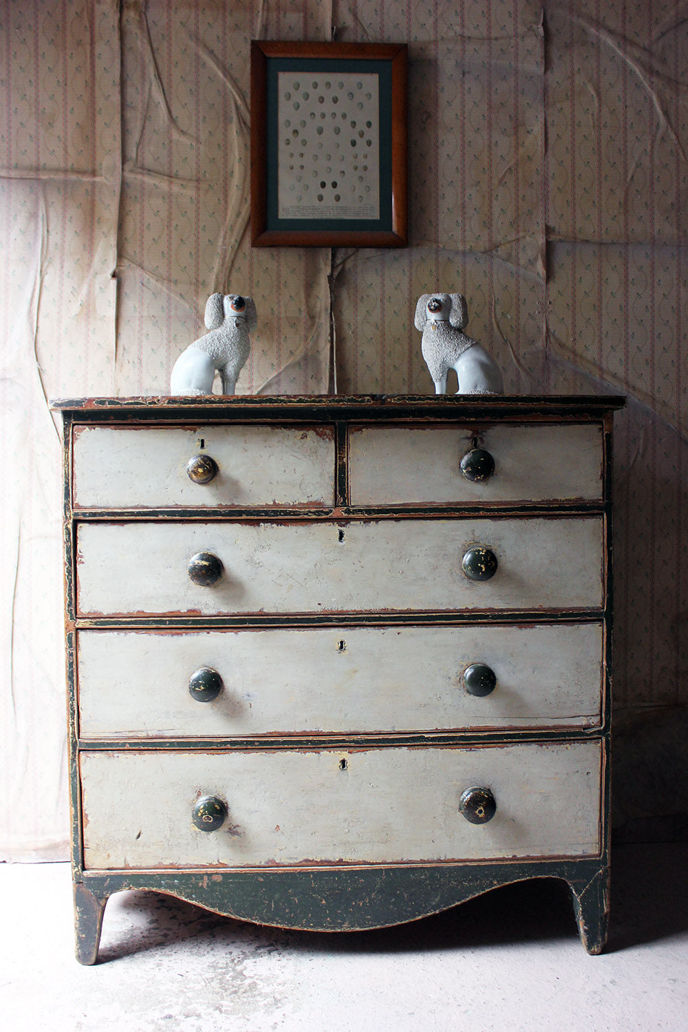 A George III Painted Pine Chest of Drawers c.1810