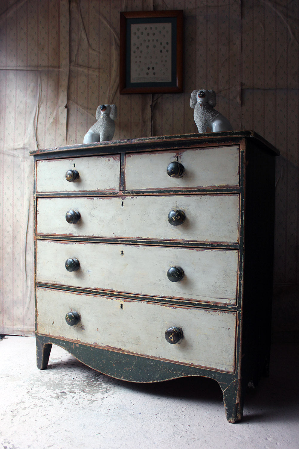 A George III Painted Pine Chest of Drawers c.1810