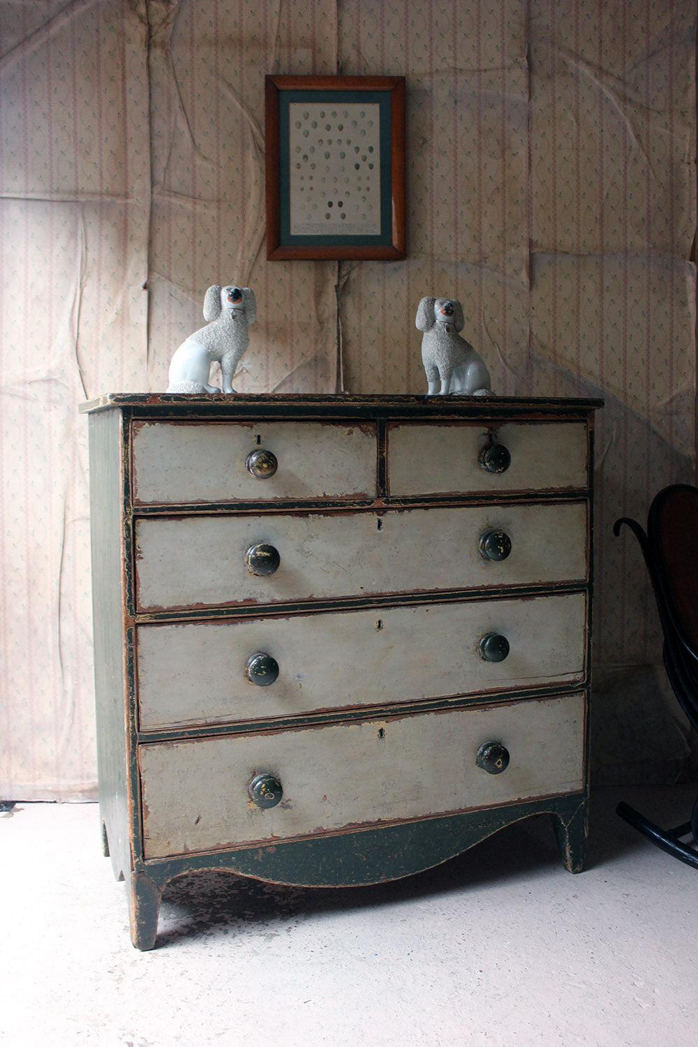 A George III Painted Pine Chest of Drawers c.1810
