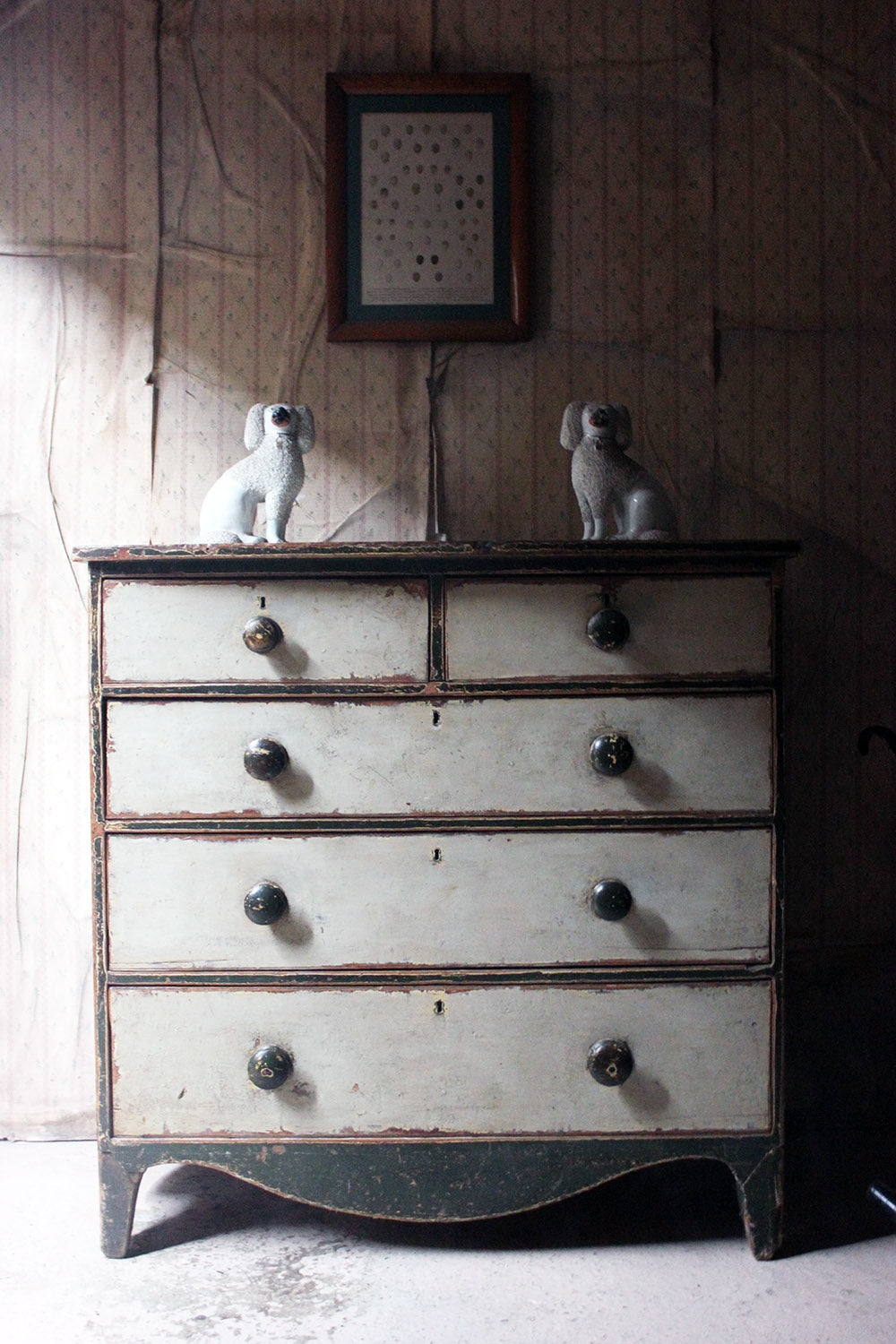 A George III Painted Pine Chest of Drawers c.1810
