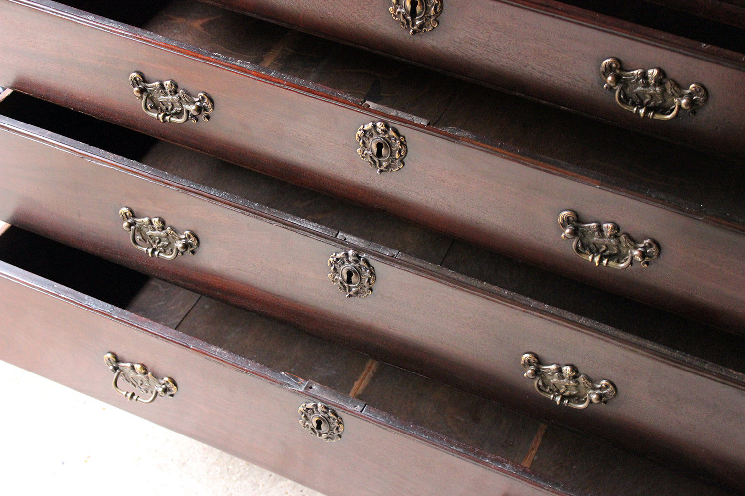 A Fine Quality Irish George II Mahogany Bureau Bookcase c.1740-50