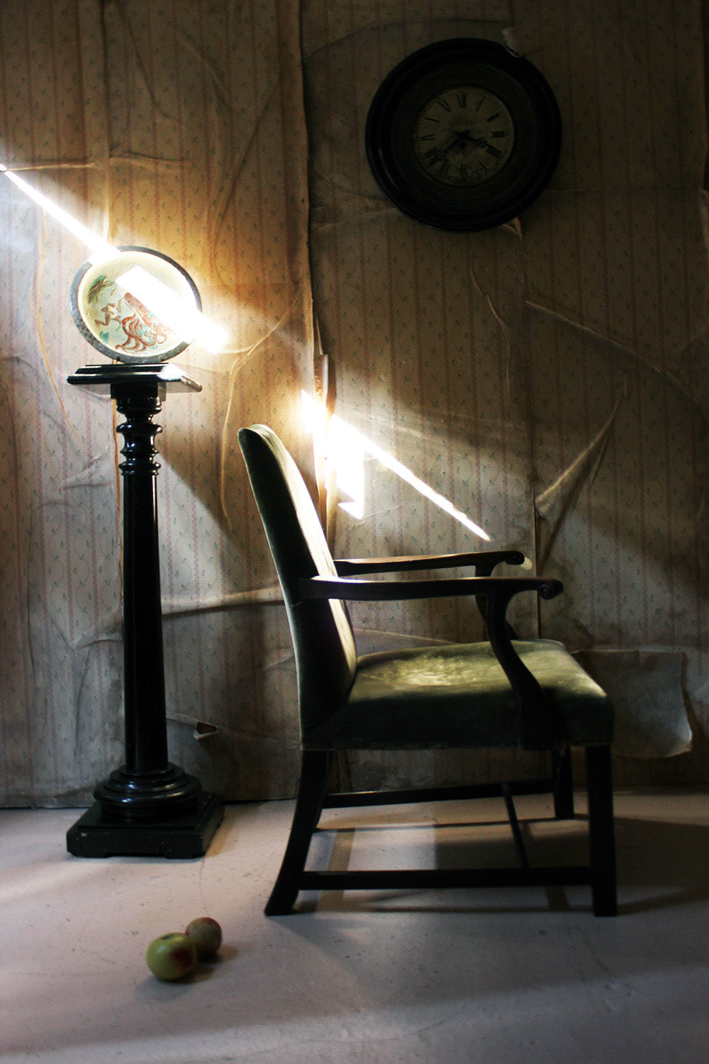 A George III Mahogany & Upholstered Open Armchair c.1790