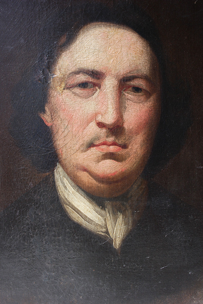A Fine 18thC Oil on Canvas Portrait of a Gentleman c.1760-90