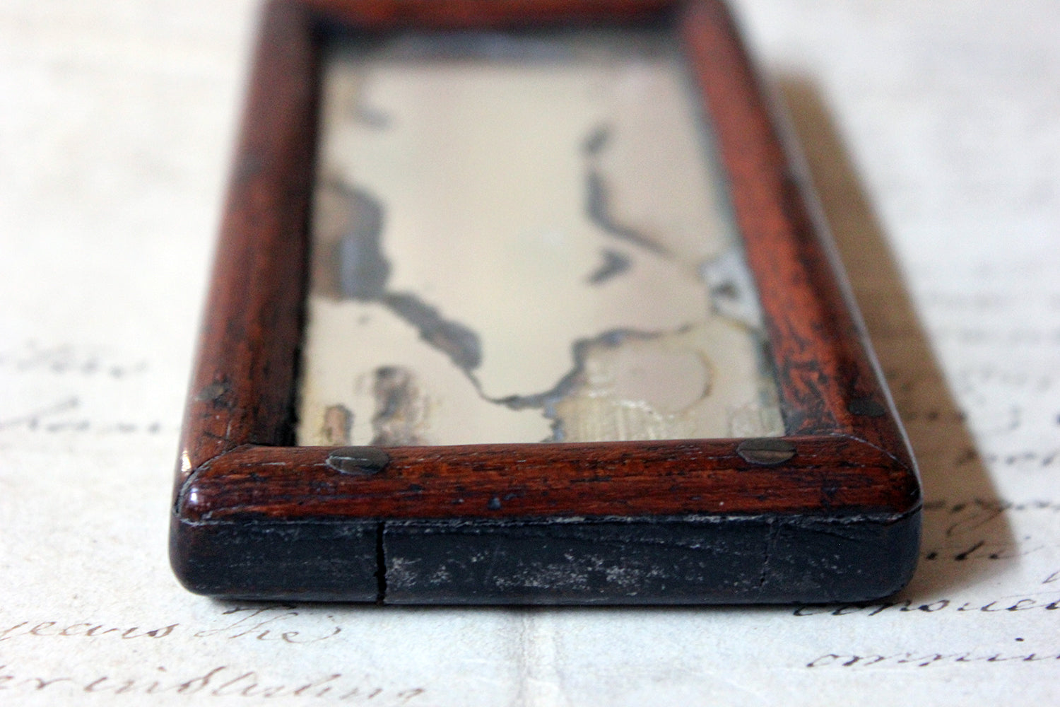 A Diminutive George III Period Hand Mirror c.1800