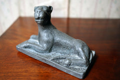 A George III Cast Lead Model of a Panther c.1790
