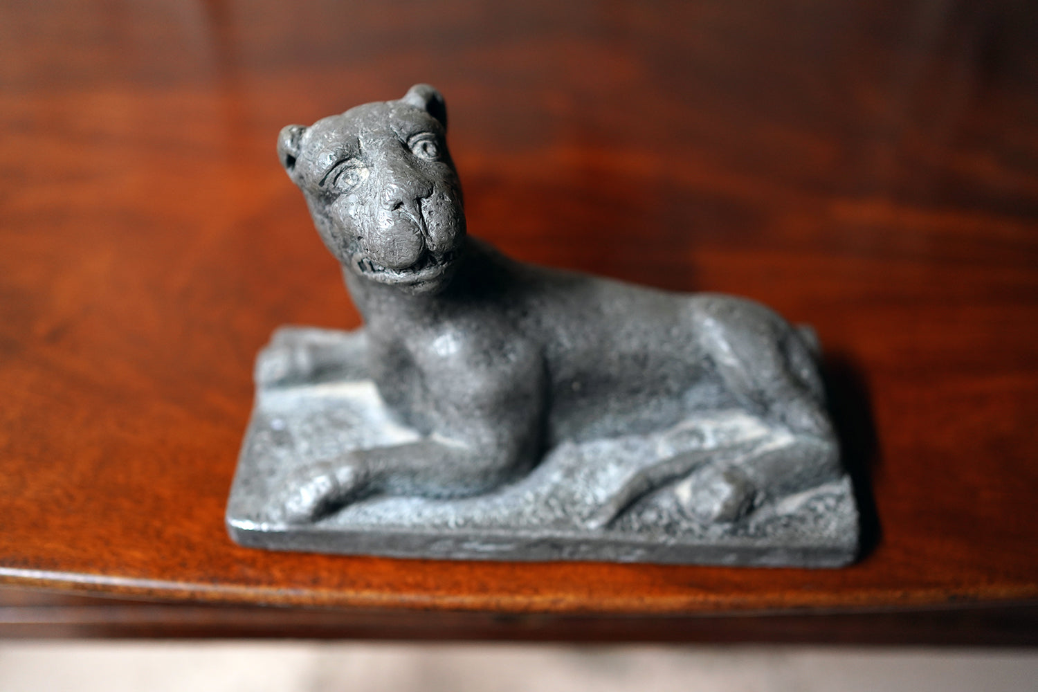 A George III Cast Lead Model of a Panther c.1790
