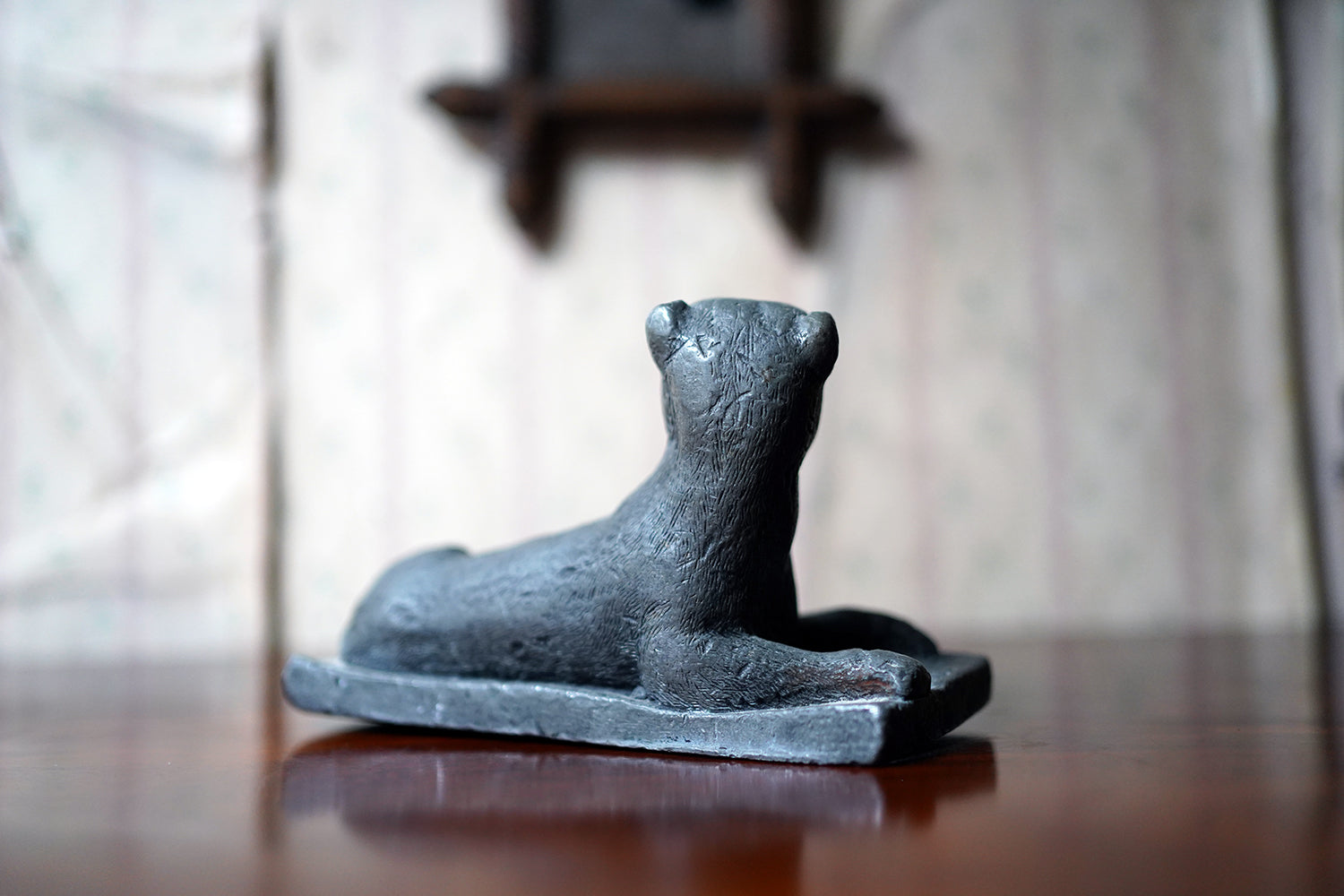 A George III Cast Lead Model of a Panther c.1790