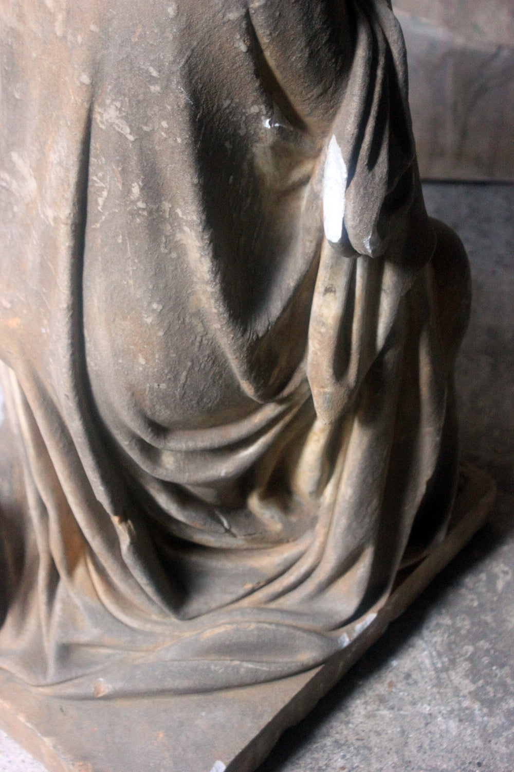 A Finely Carved George III Period Marble Mourning Monument c.1800