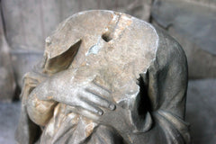 A Finely Carved George III Period Marble Mourning Monument c.1800