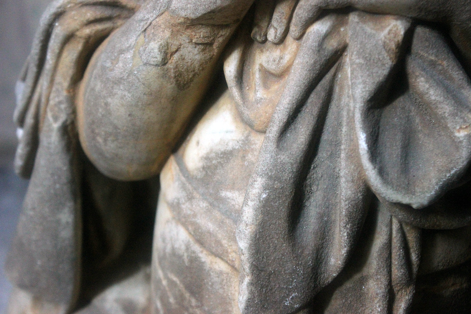 A Finely Carved George III Period Marble Mourning Monument c.1800