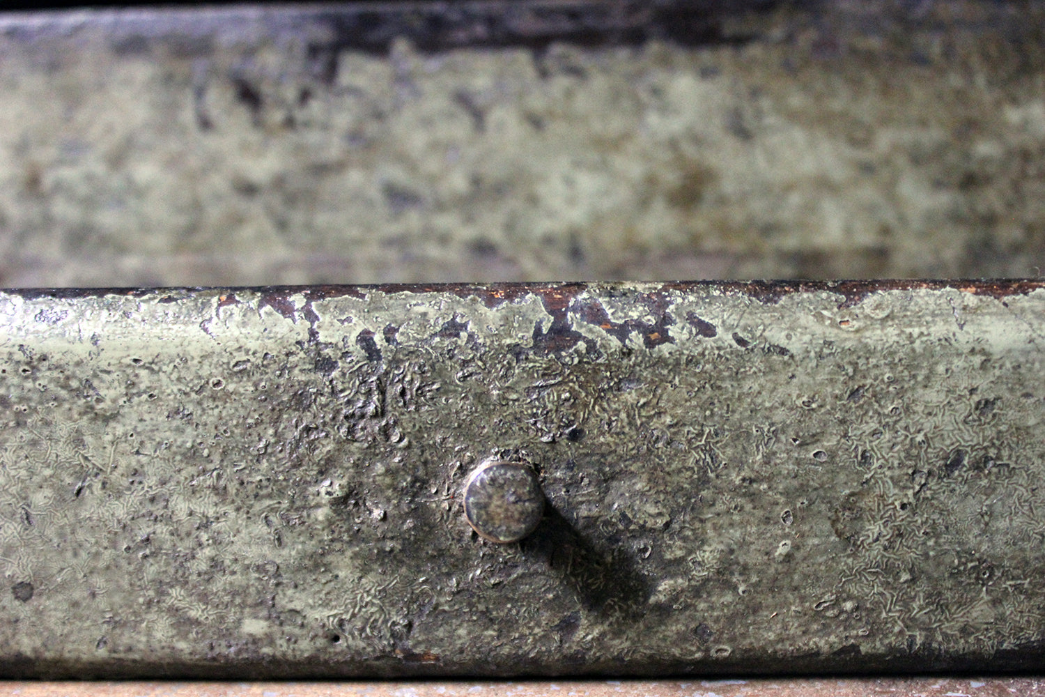 A George III Provincial Painted Oak Farmhouse Spoon Rack c.1780