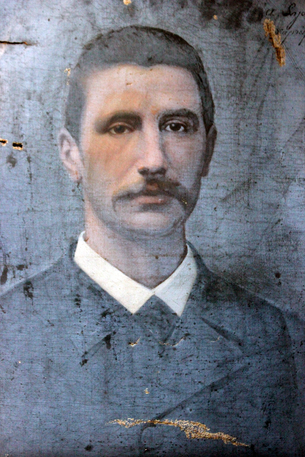A 19thC French School Oil on Canvas Portrait of a Gentleman c.1890