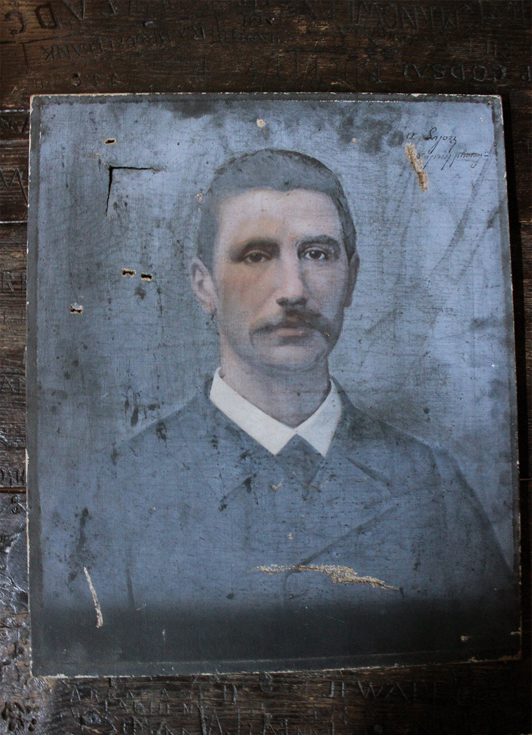 A 19thC French School Oil on Canvas Portrait of a Gentleman c.1890