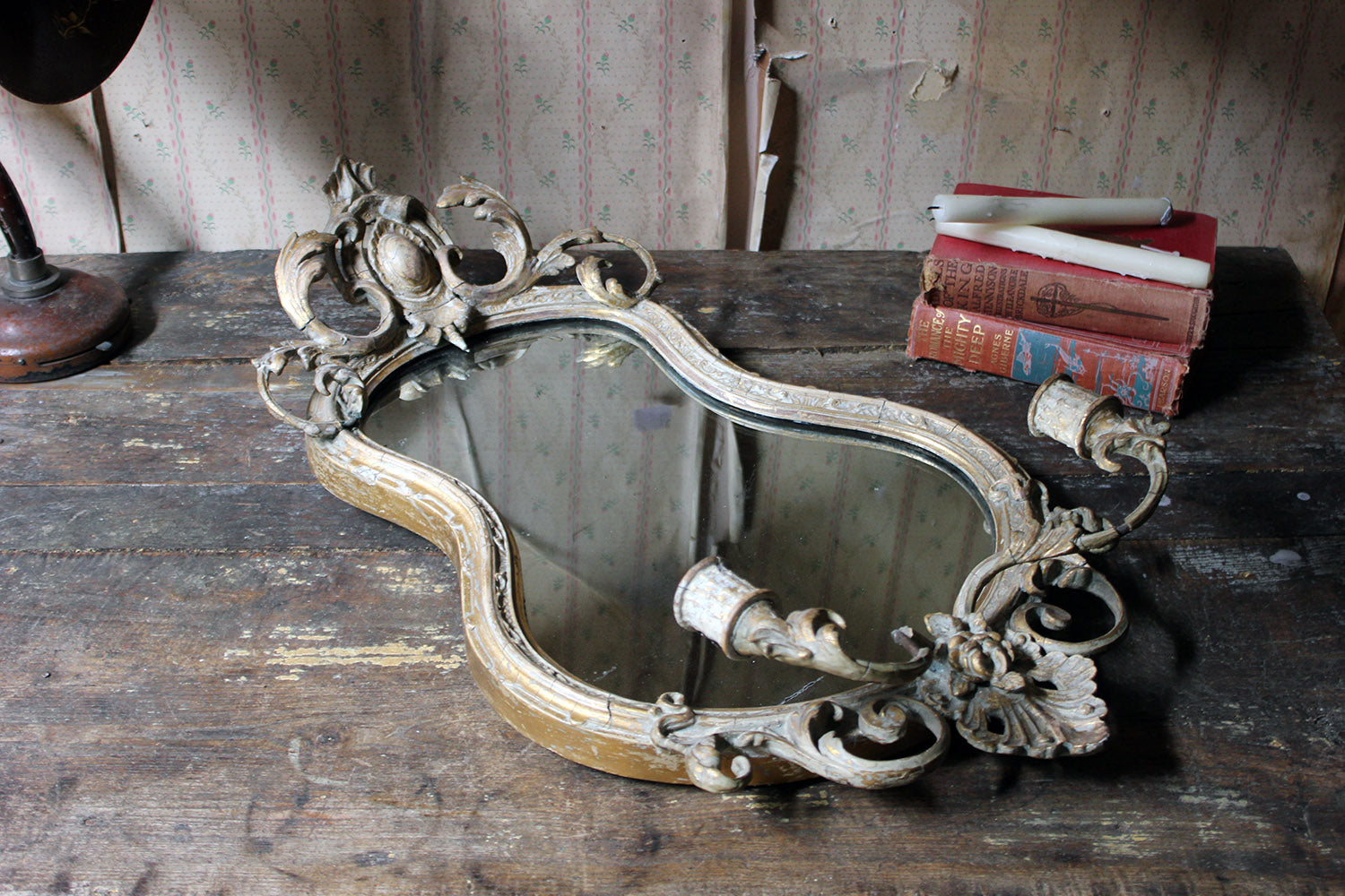 A 19thC Gilt Gesso Girandole Mirror c.1870