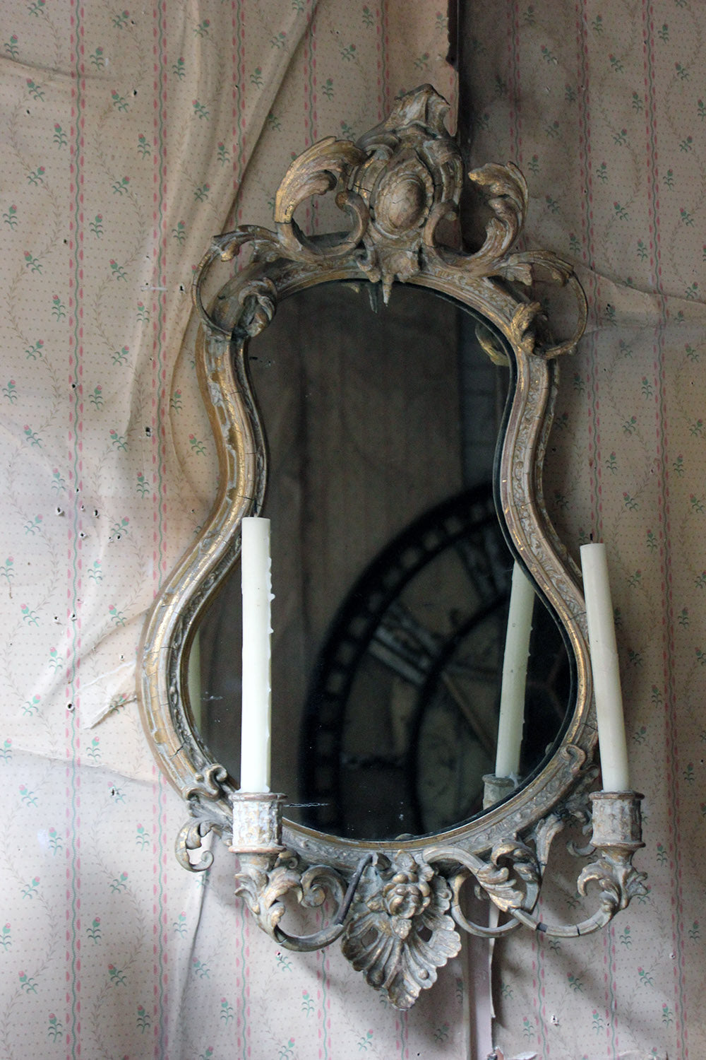 A 19thC Gilt Gesso Girandole Mirror c.1870