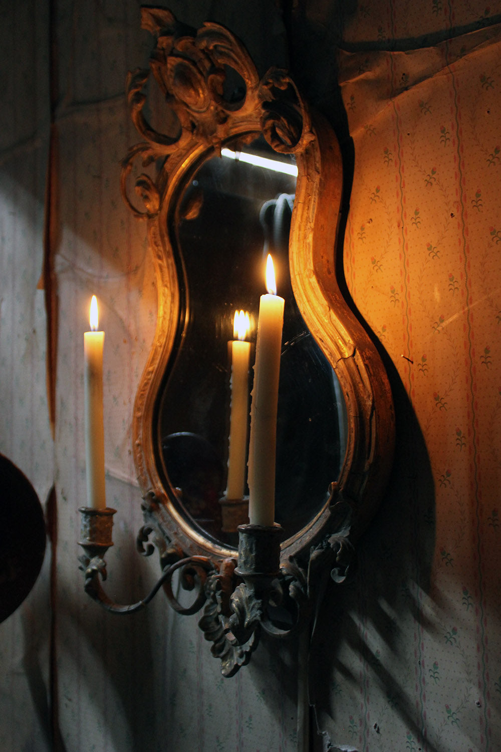 A 19thC Gilt Gesso Girandole Mirror c.1870