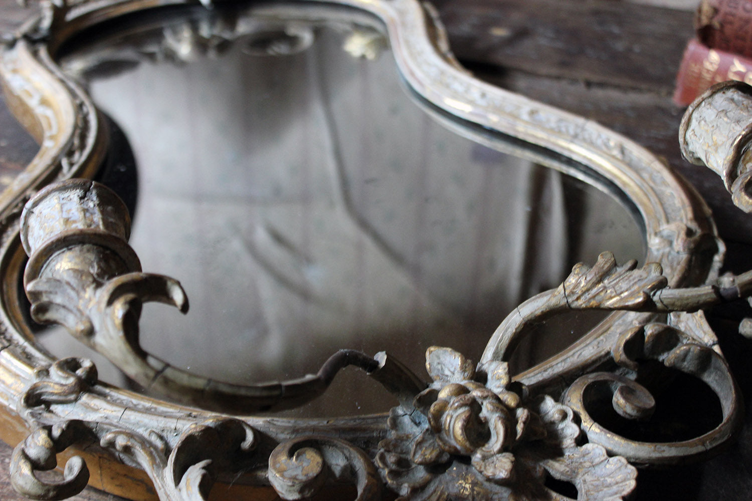 A 19thC Gilt Gesso Girandole Mirror c.1870