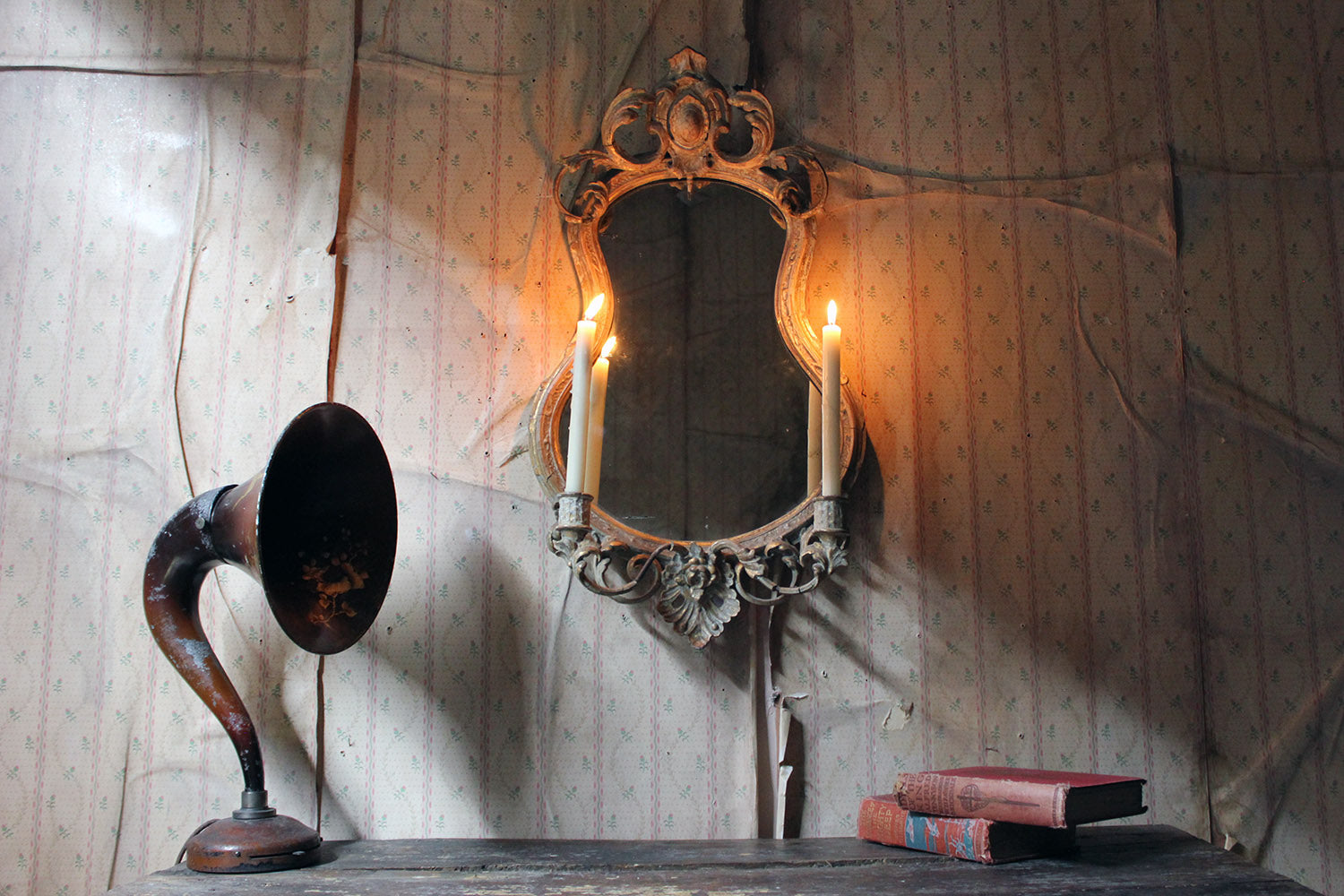 A 19thC Gilt Gesso Girandole Mirror c.1870