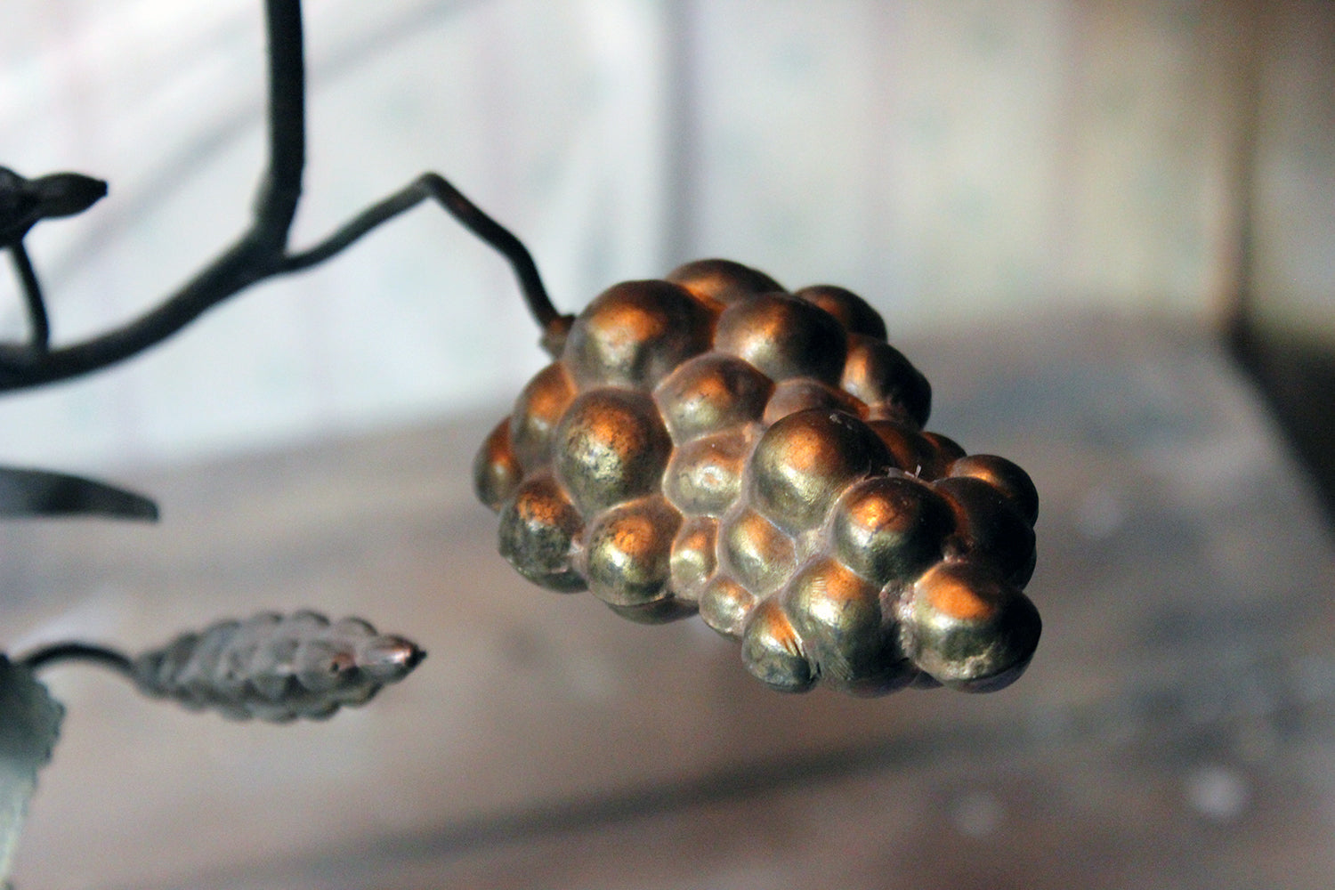 A Beautiful Large Late 19thC Naturalistic Gilt Metal Eight Sconce Candelabra c.1890