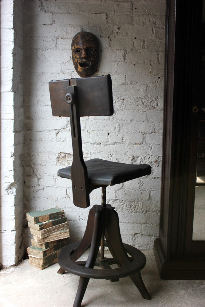 A Good c.1905 Artist's/Draughtsman's Chair By R.Tyzack of High Wycombe
