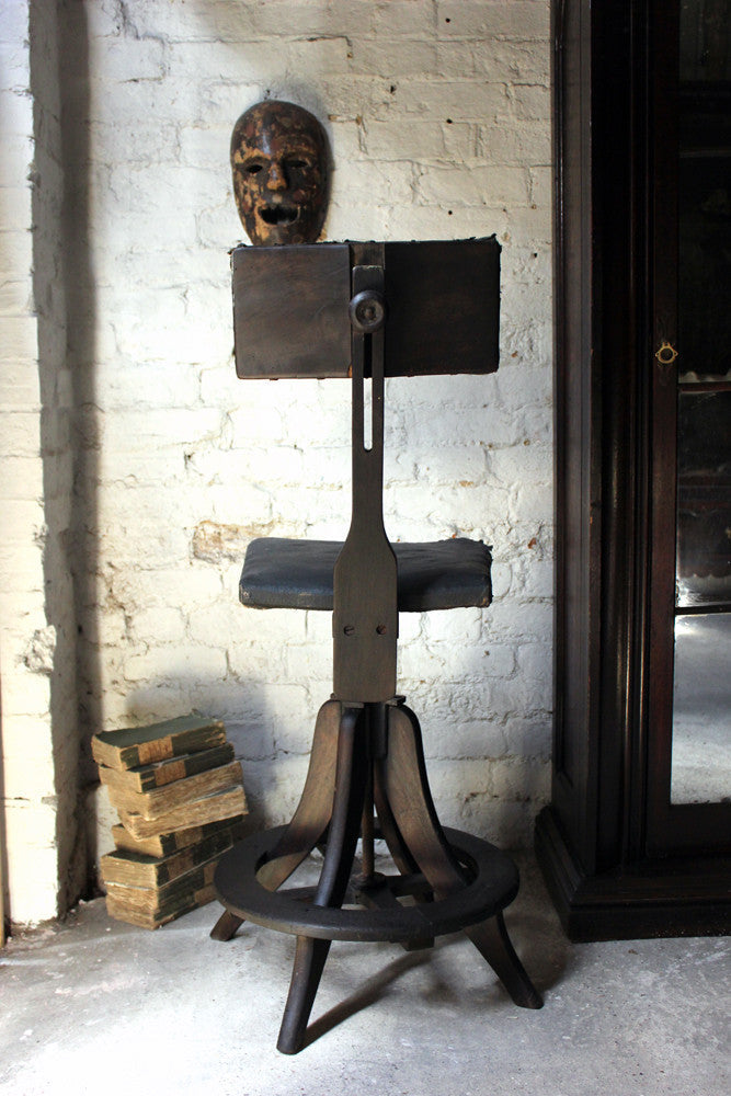 A Good c.1905 Artist's/Draughtsman's Chair By R.Tyzack of High Wycombe
