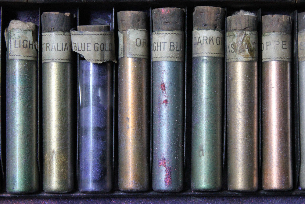 A c.1900 Victorian Watercolour Paint Box; 'The Gainsborough Gold Colour Box'
