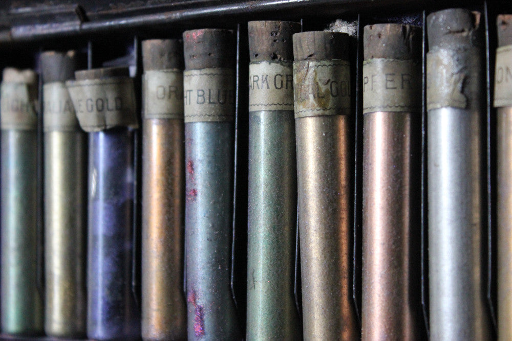 A c.1900 Victorian Watercolour Paint Box; 'The Gainsborough Gold Colour Box'