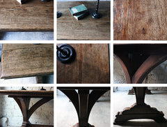 A Fine c.1860 Victorian Oak Gothic Revival Refectory Table in the Manner of A.W.N. Pugin