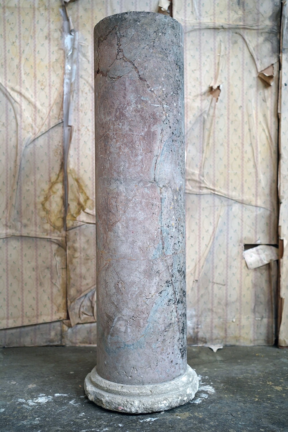 A Fine & Large Siena Pink Marble Column c.1870