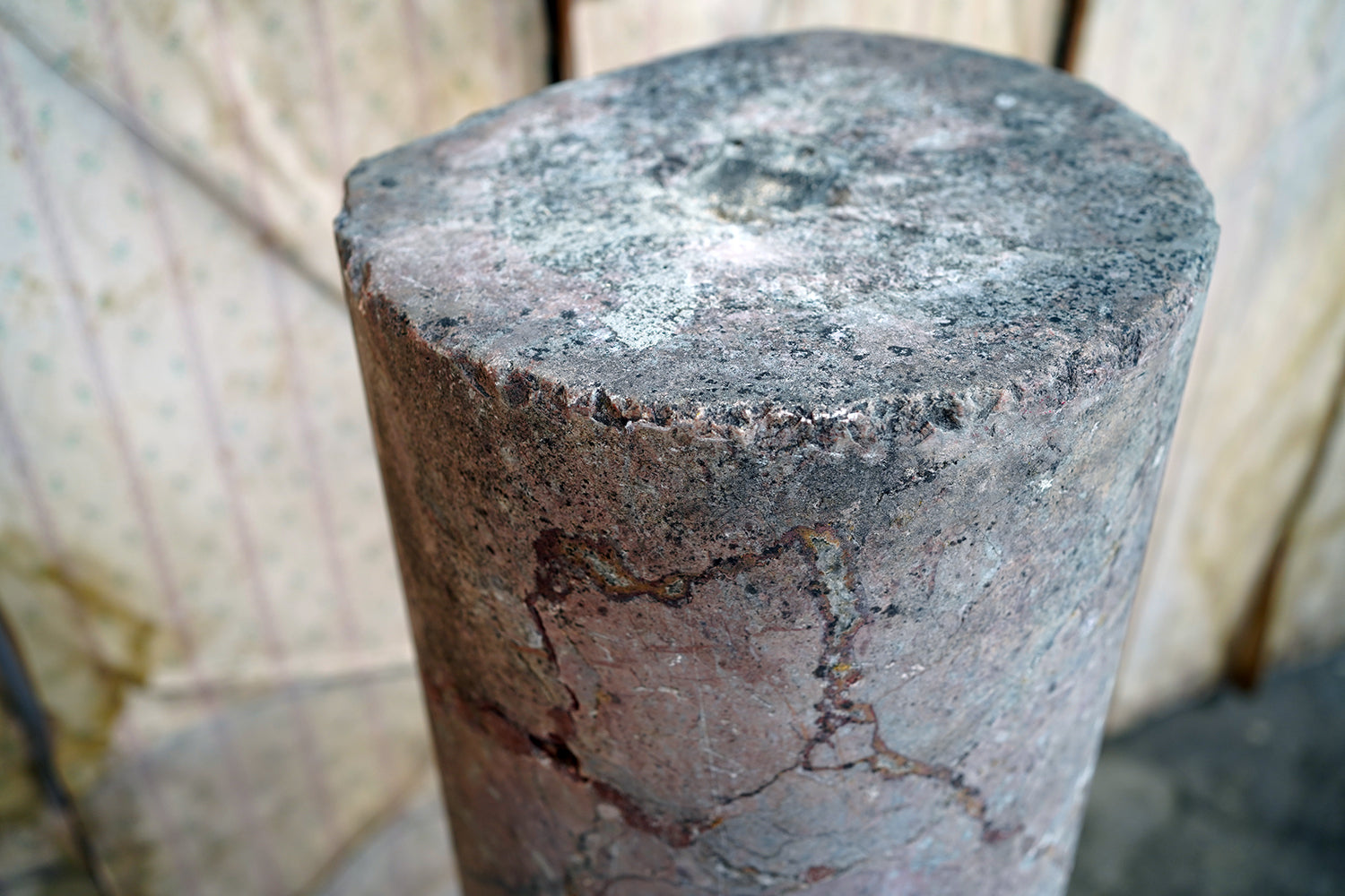A Fine & Large Siena Pink Marble Column c.1870