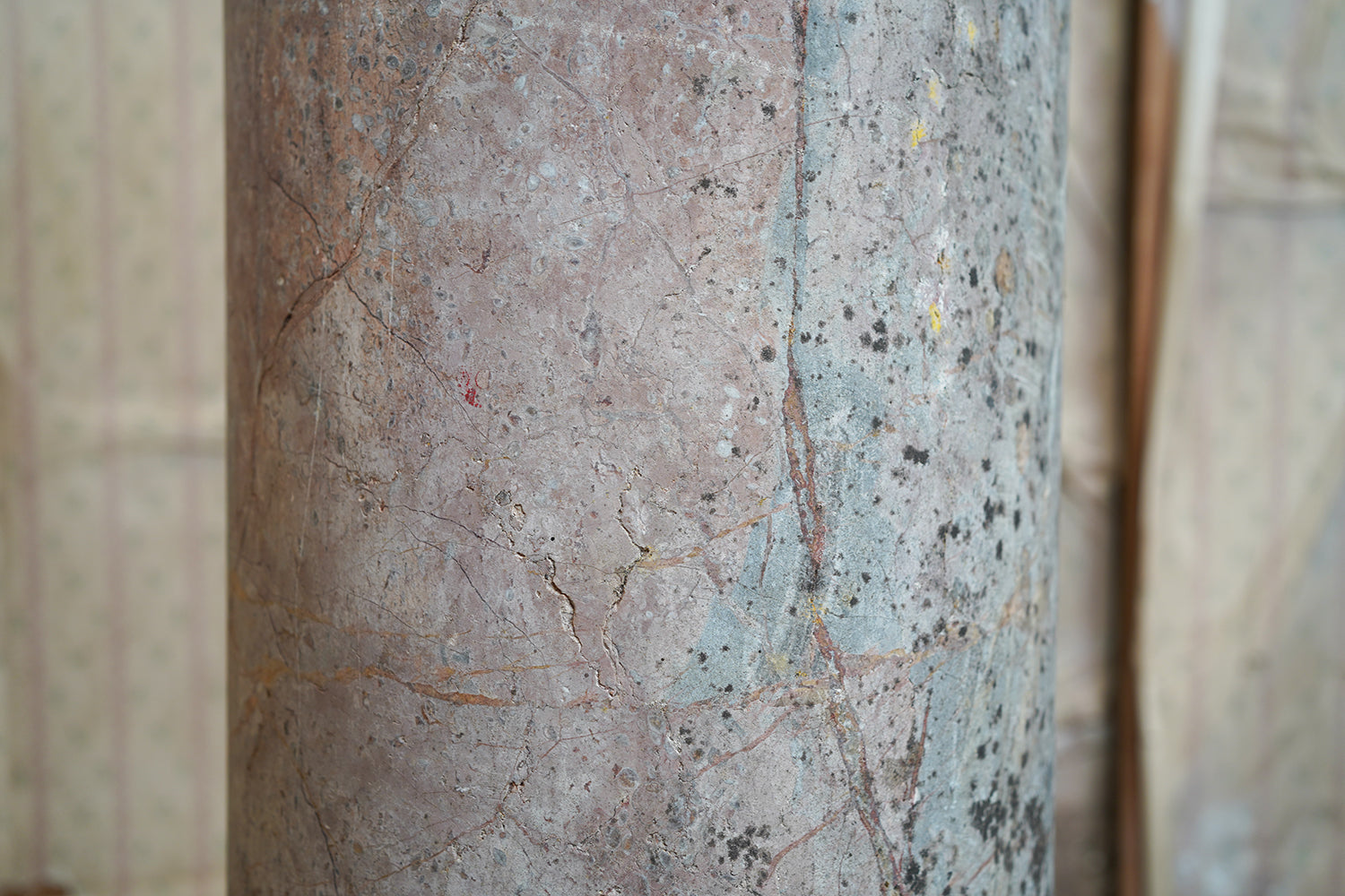 A Fine & Large Siena Pink Marble Column c.1870