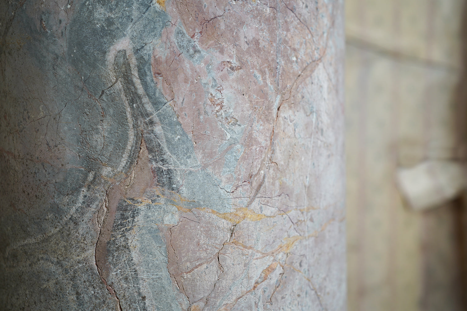 A Fine & Large Siena Pink Marble Column c.1870