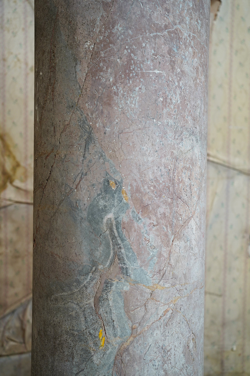 A Fine & Large Siena Pink Marble Column c.1870