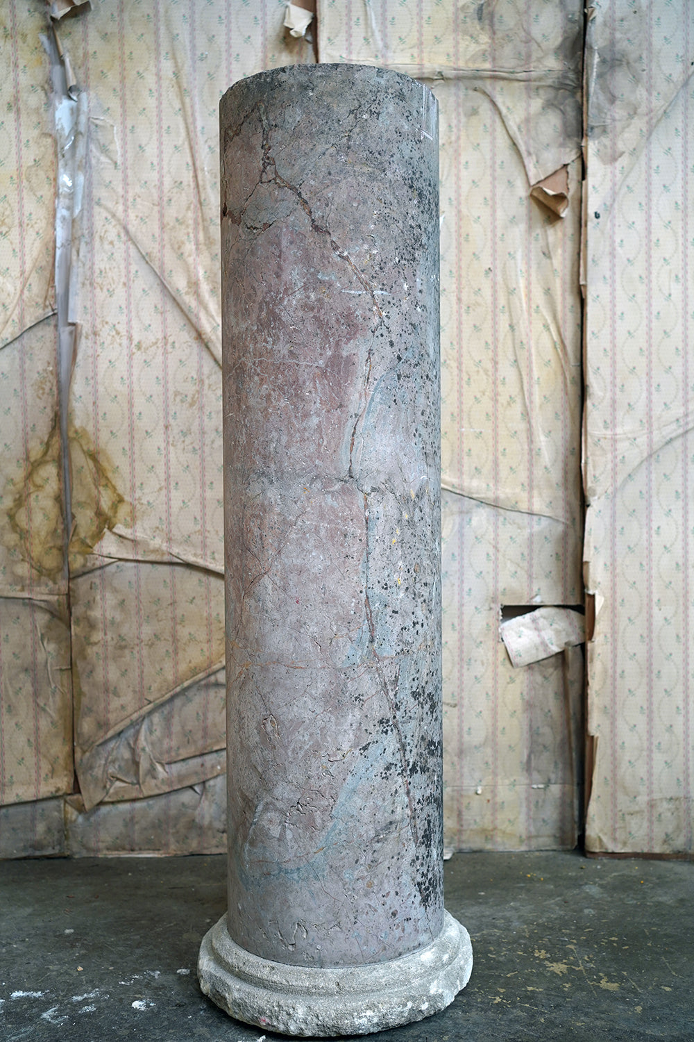 A Fine & Large Siena Pink Marble Column c.1870
