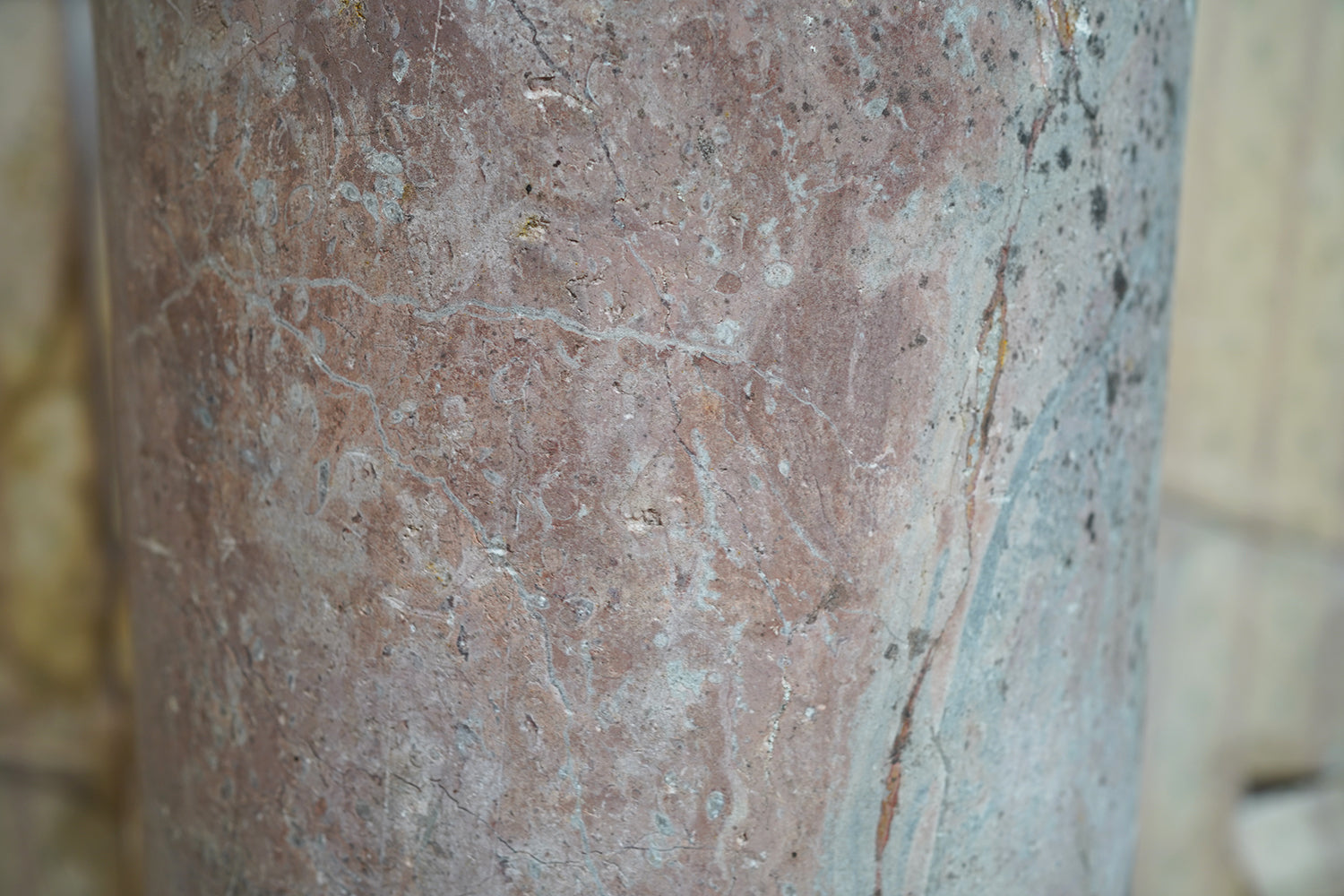 A Fine & Large Siena Pink Marble Column c.1870