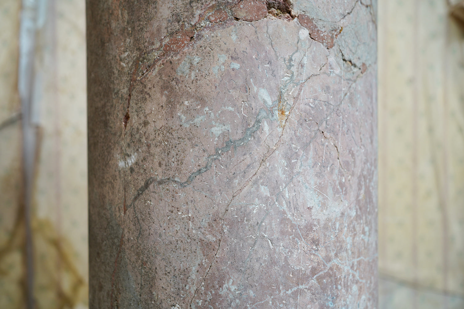 A Fine & Large Siena Pink Marble Column c.1870