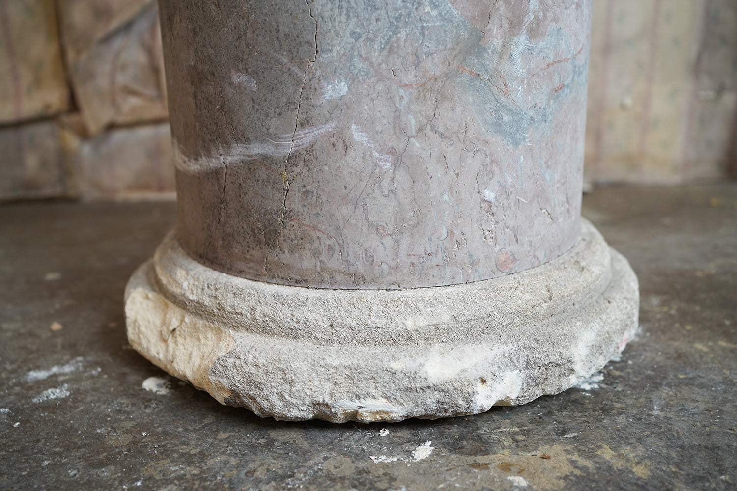 A Fine & Large Siena Pink Marble Column c.1870