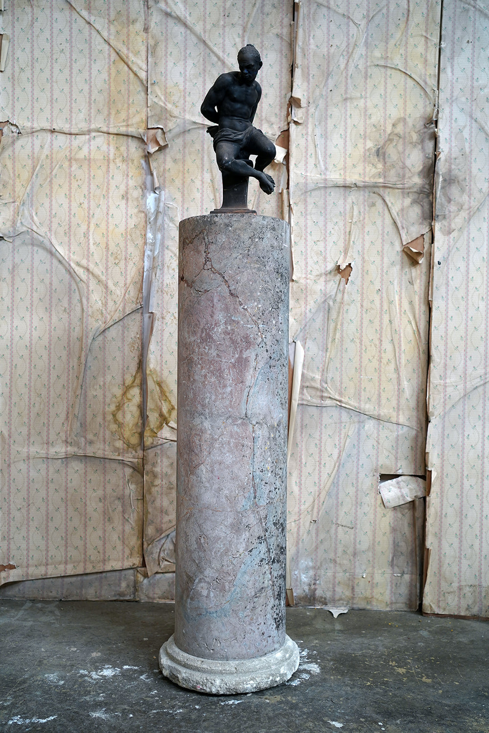 A Fine & Large Siena Pink Marble Column c.1870