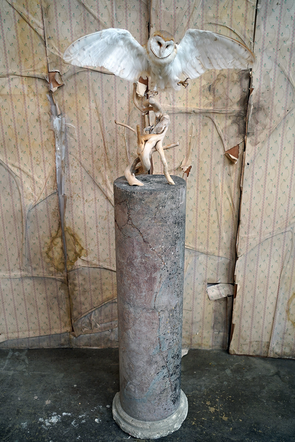 A Fine & Large Siena Pink Marble Column c.1870