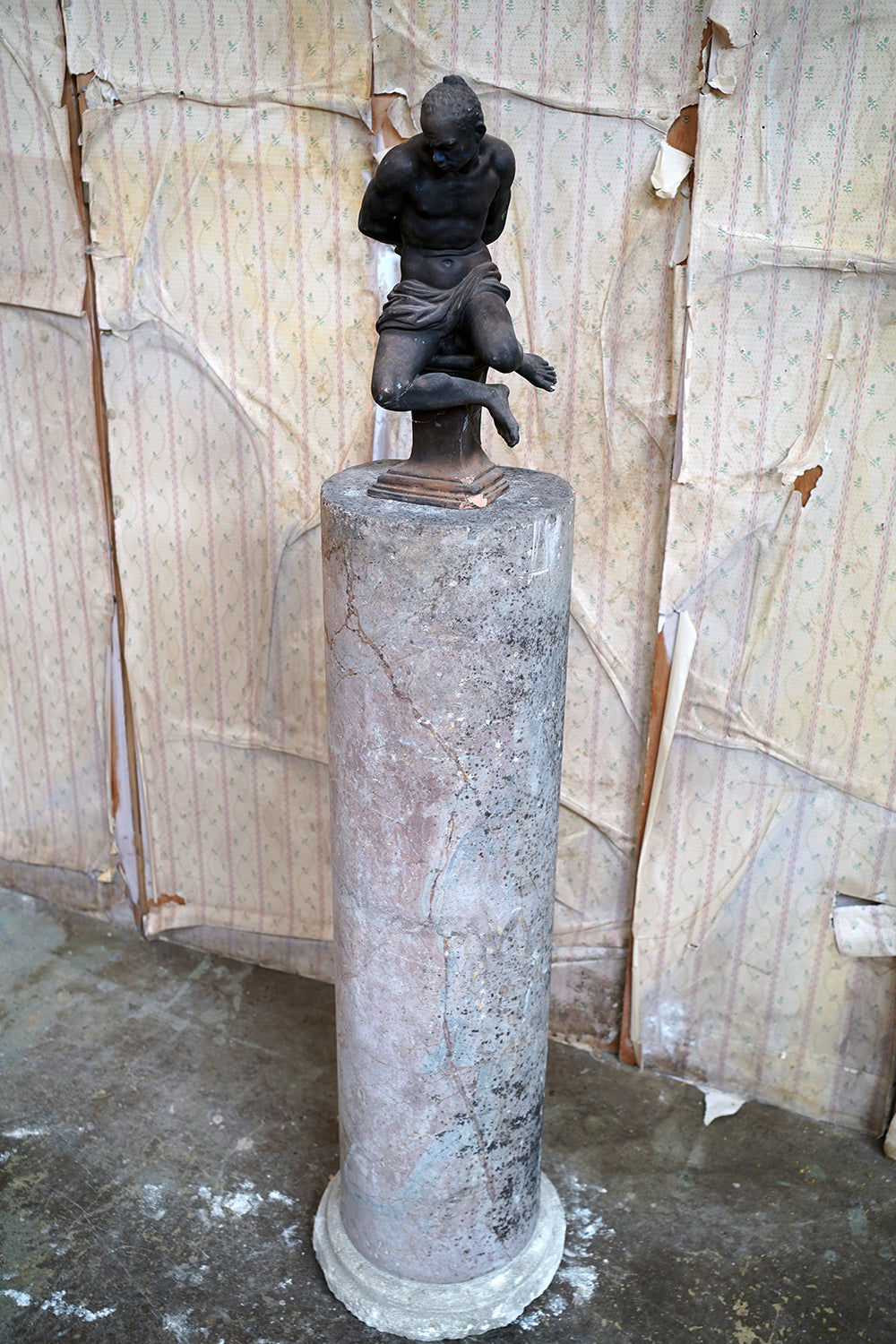 A Fine & Large Siena Pink Marble Column c.1870