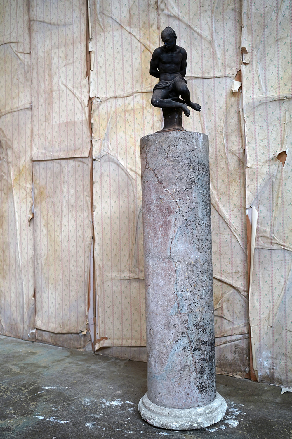 A Fine & Large Siena Pink Marble Column c.1870