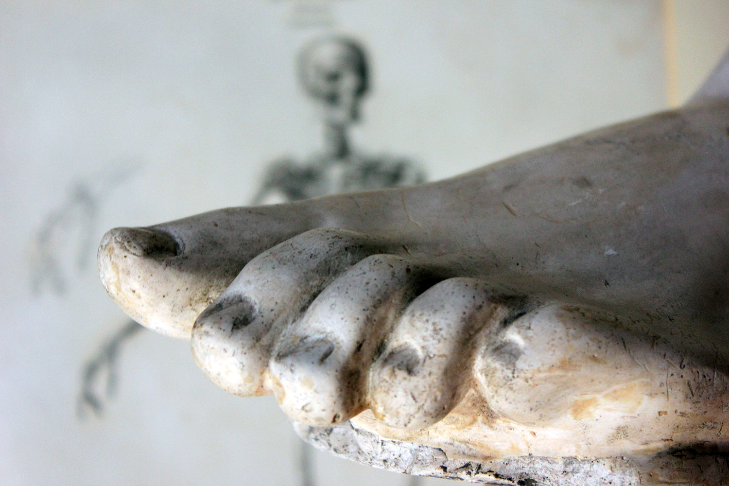 A Good Early 20thC Neoclassical Style Grand Tour Plaster Model of a Foot