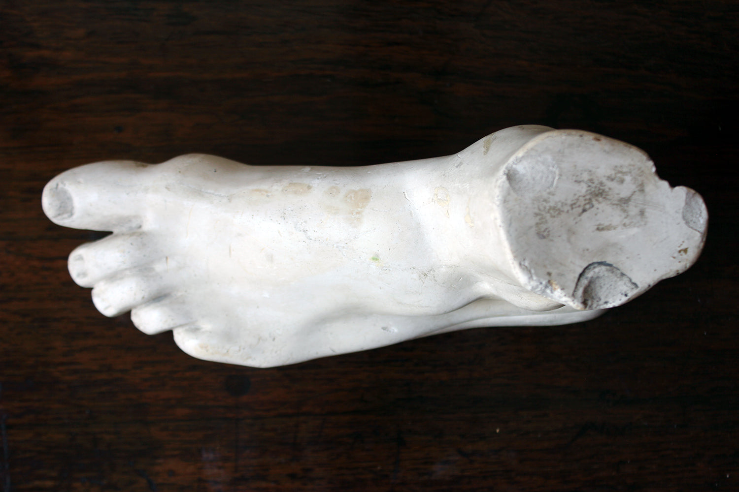 A Good Early 20thC Neoclassical Style Grand Tour Plaster Model of a Foot