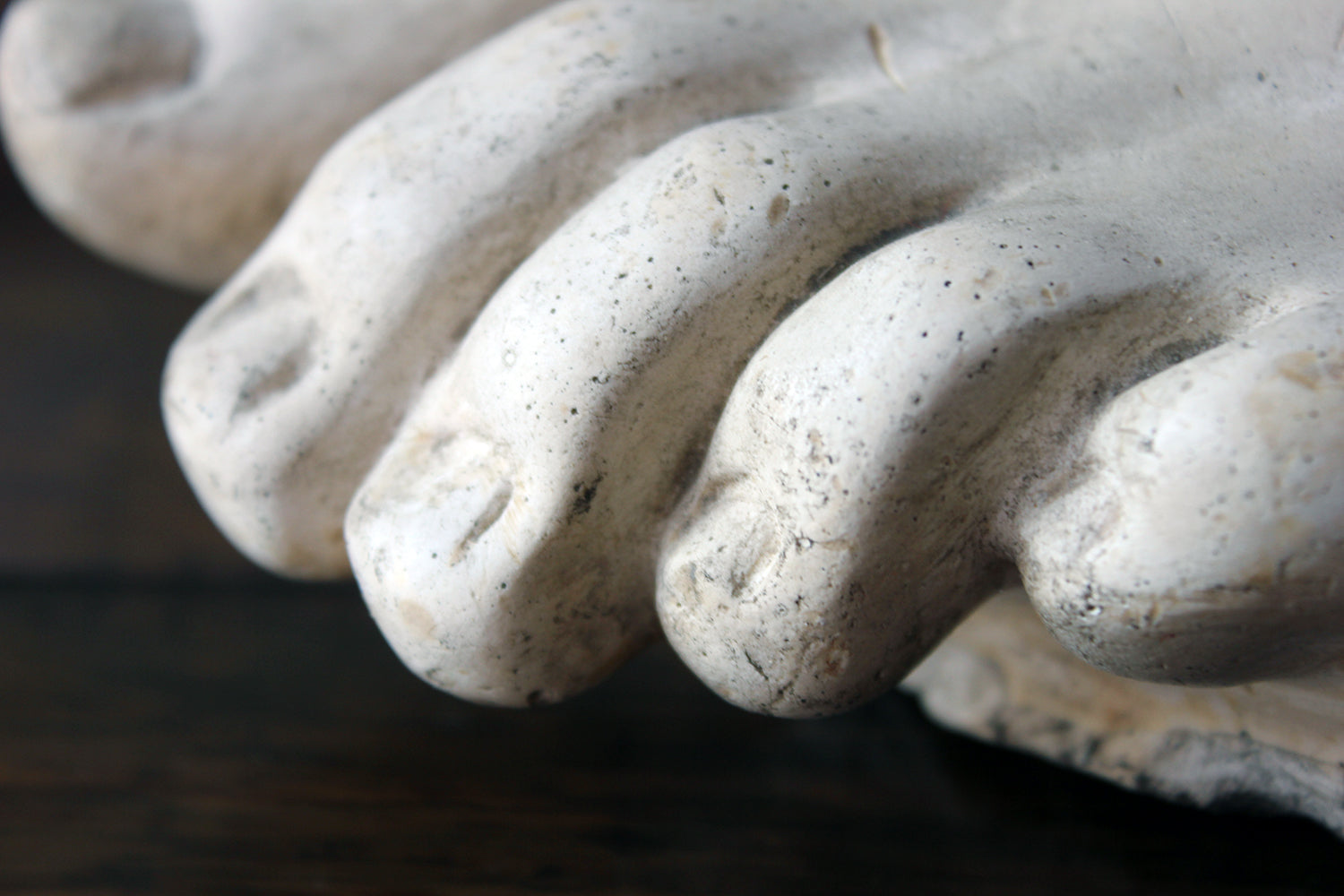 A Good Early 20thC Neoclassical Style Grand Tour Plaster Model of a Foot