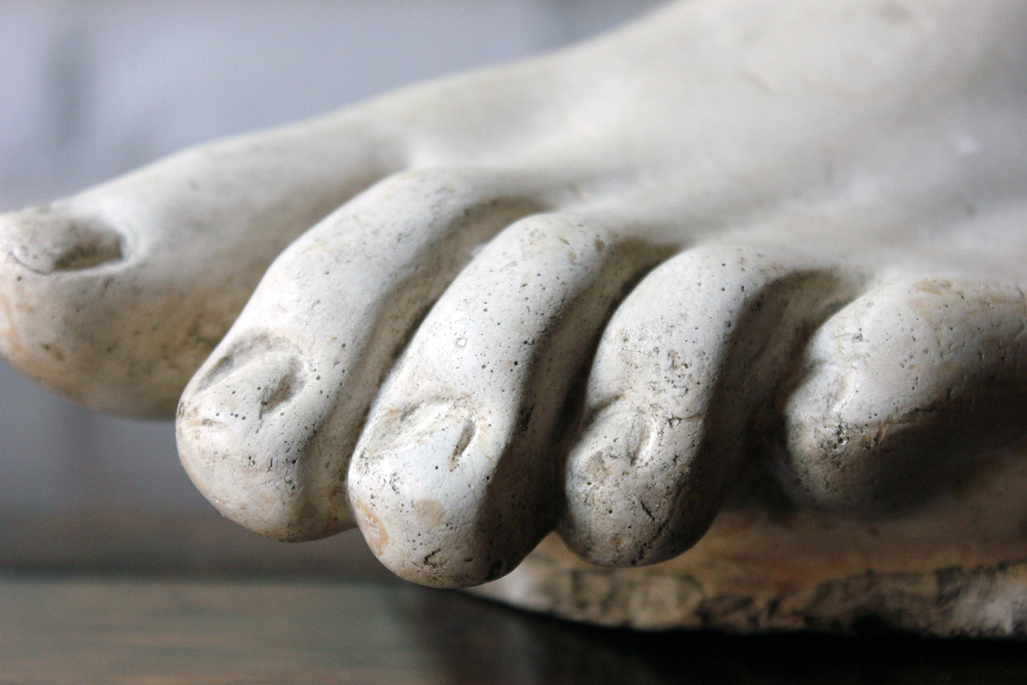 A Good Early 20thC Neoclassical Style Grand Tour Plaster Model of a Foot