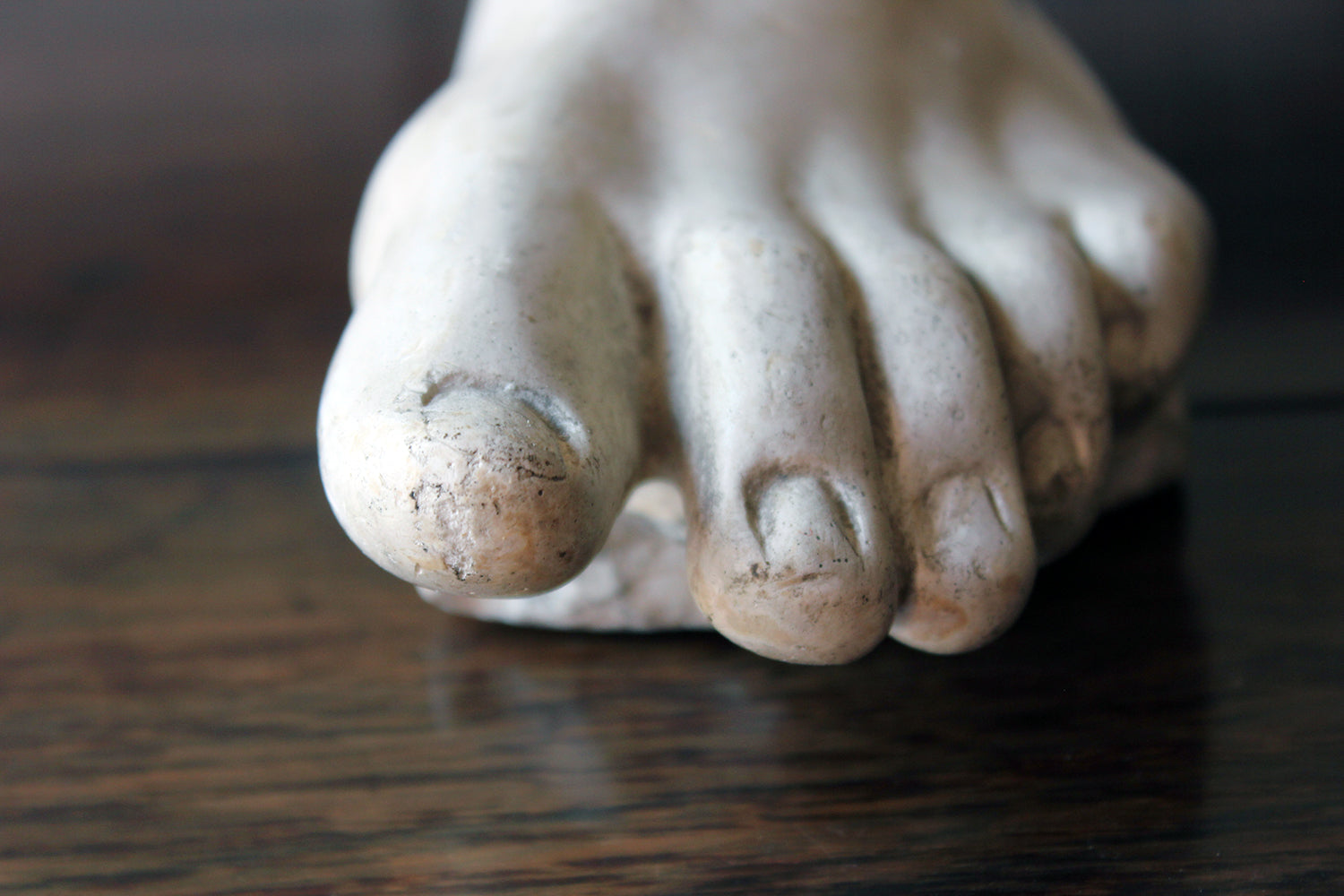 A Good Early 20thC Neoclassical Style Grand Tour Plaster Model of a Foot